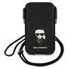 Karl Lagerfeld Torebka KLHCP12LOPHKMK    6,7 czarny/black hardcase Saffiano Ikonik Karl`s